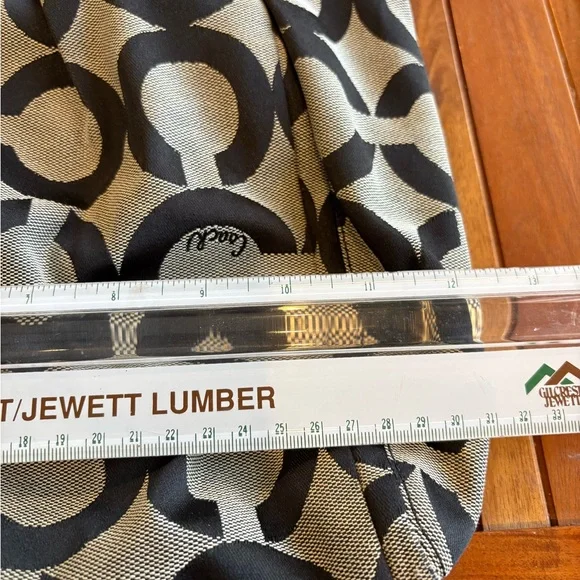 COACH HOBO SHOULDER  HANDBAG 13420 PARKER OP ART BLACK LEATHER TRIM - Picture 7 of 10